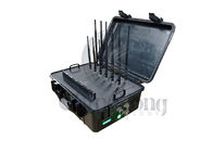 Φορητό Jammer 12 σημάτων υψηλής δύναμης βαλιτσών ζώνες για το ΠΣΤ WiFi 2G/3G/4G LOJACK