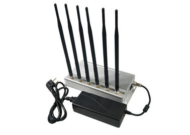 Jammer 6 σημάτων υψηλής δύναμης GSM 3G 4GLTE κεραίες Omni 2 ανεμιστήρες μέσα